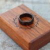 Collection of personalized handcrafted wooden wedding ring boxes