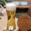 Gravírozott fa poháralátét – Budapest motívummal